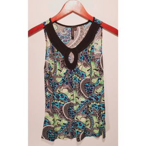 Multicolored Sleeveless Blouse